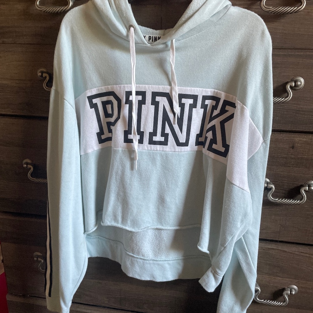 Teal cropped long sleeve